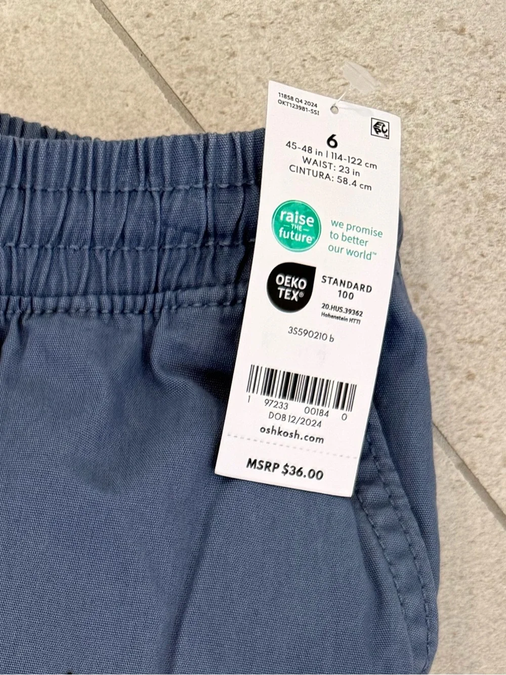 OshKosh B'gosh Slate Blue Cargo Pants for boys